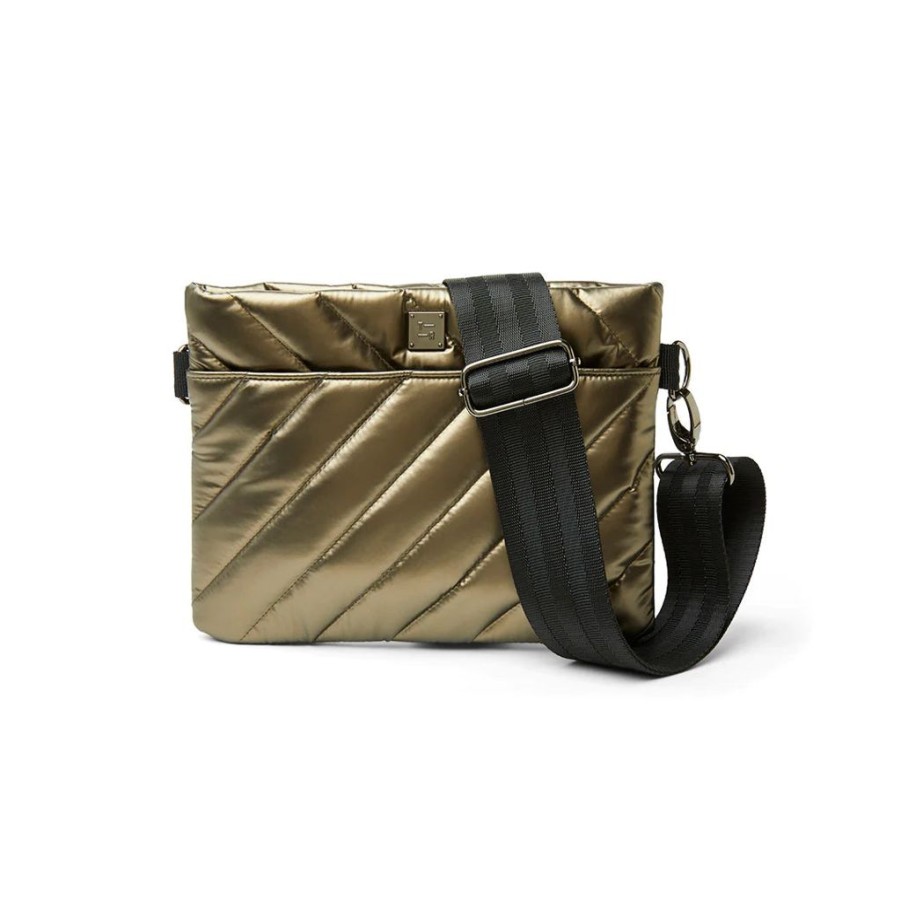 Bags Think Royln | Diagonal Bum Bag 2.0 | Pearl Pyrite Medium Crossbody / Belt Bag