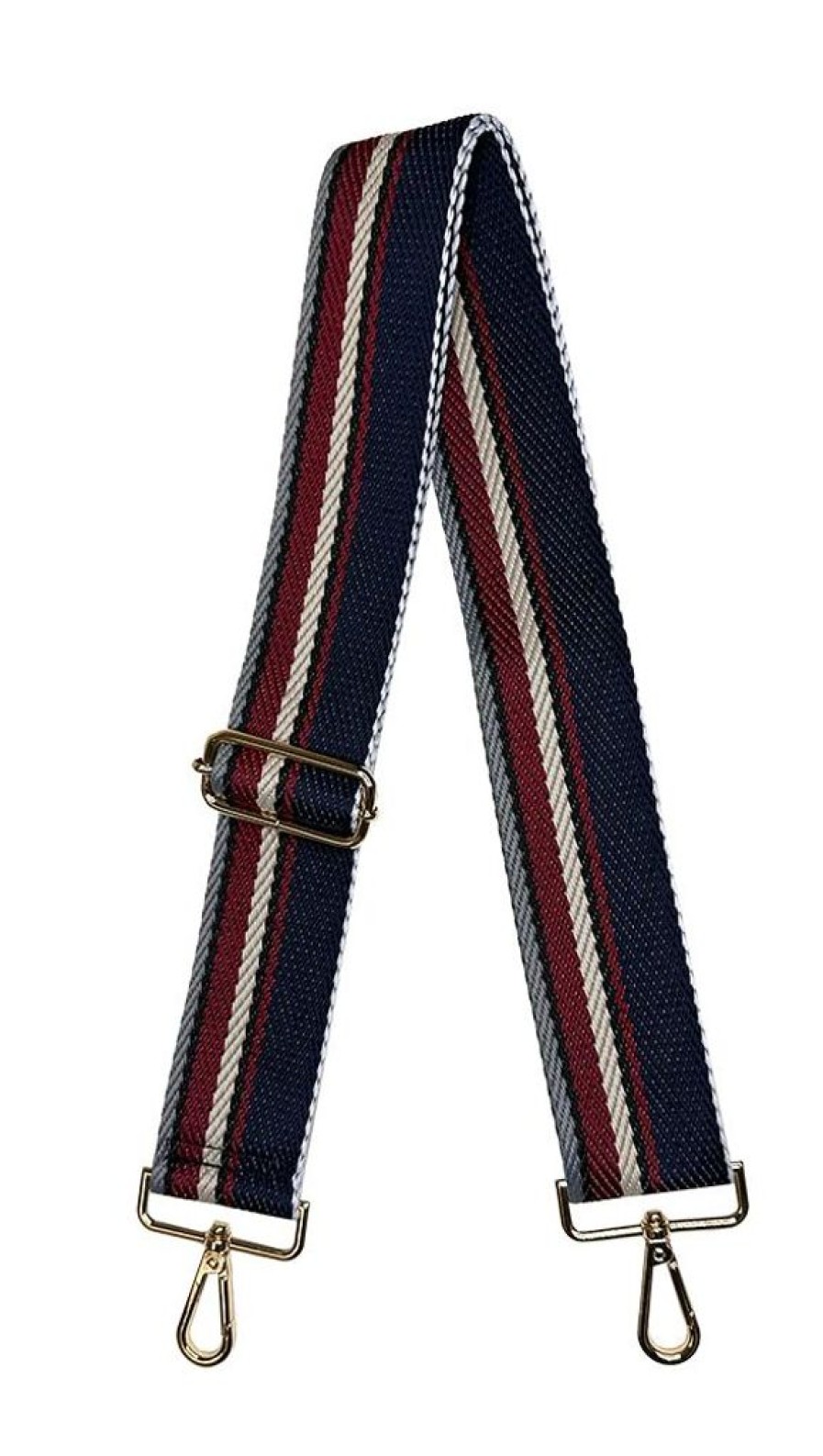 Bags AHDORNED | Navy | Multi Stripe Web Crossbody Strap