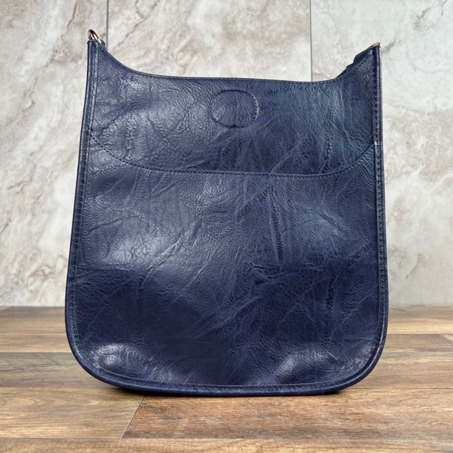 Bags AHDORNED | Navy Vegan Messenger | No Strap