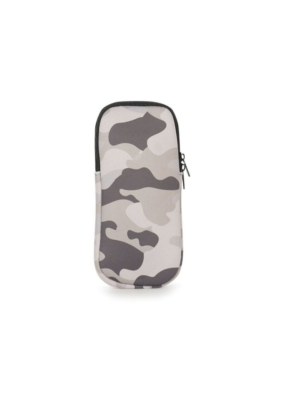 Bags Haute Shore | Ev Safari | Taupe Camo Neoprene Sunglasses Case