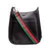 Bags AHDORNED | Black Vegan Crossbody + Red Green Strap