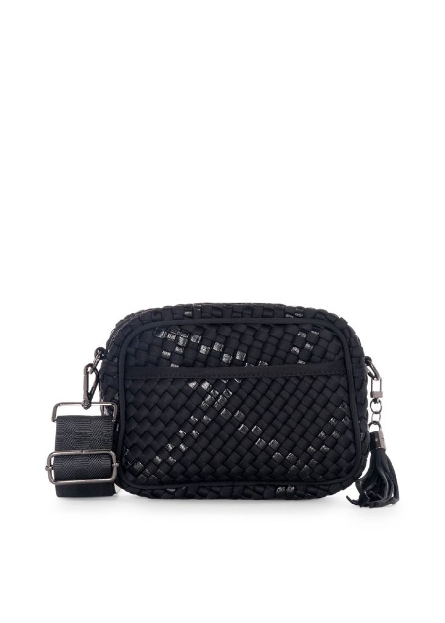 Bags Haute Shore | Ariel Noir | Woven Camera Bag Crossbody (Final Sale)