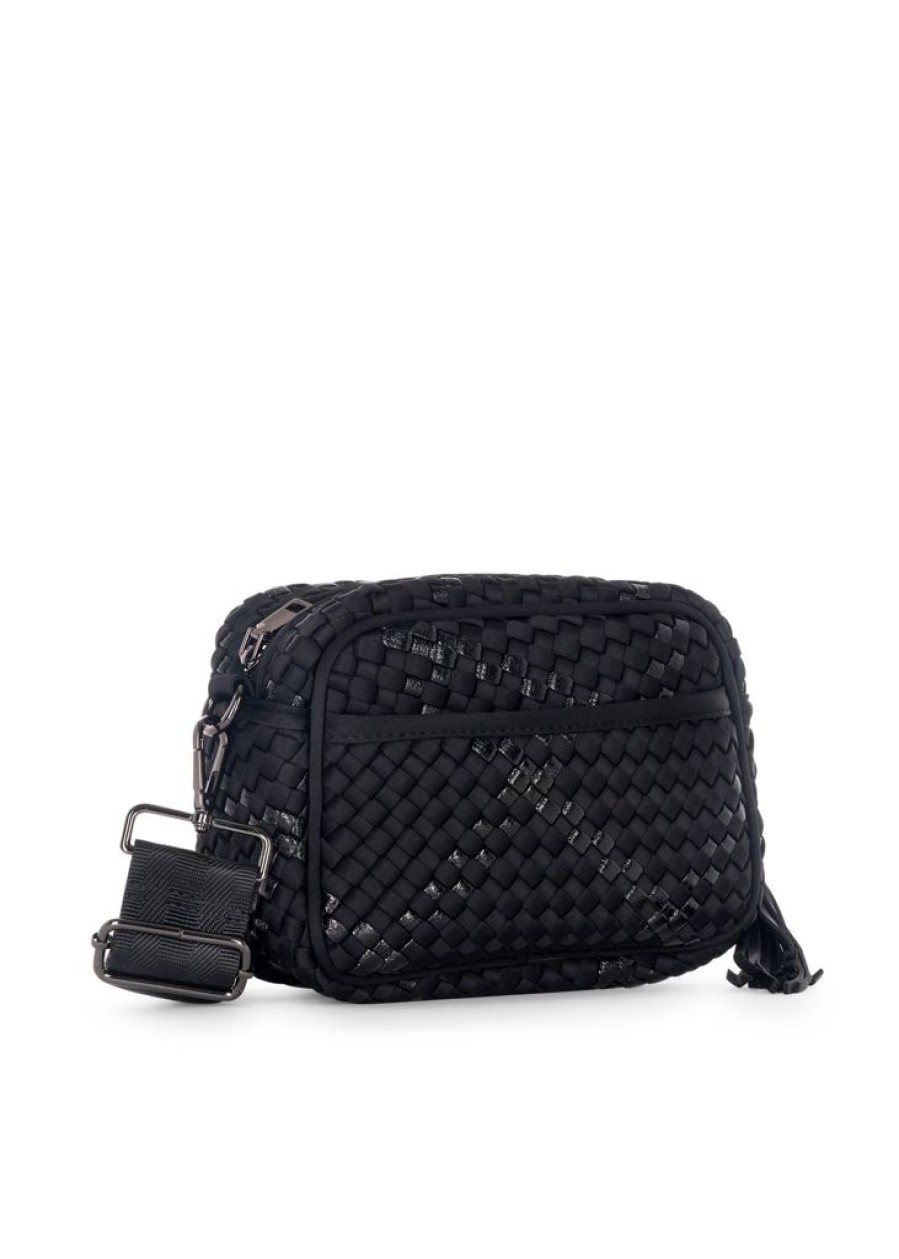 Bags Haute Shore | Ariel Noir | Woven Camera Bag Crossbody (Final Sale)