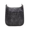 Bags AHDORNED | Grey Vegan Messenger | No Strap (Silver Hardware)