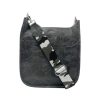 Bags AHDORNED | Grey Vegan Crossbody W/ Camo Print Strap (Silver Hardware)