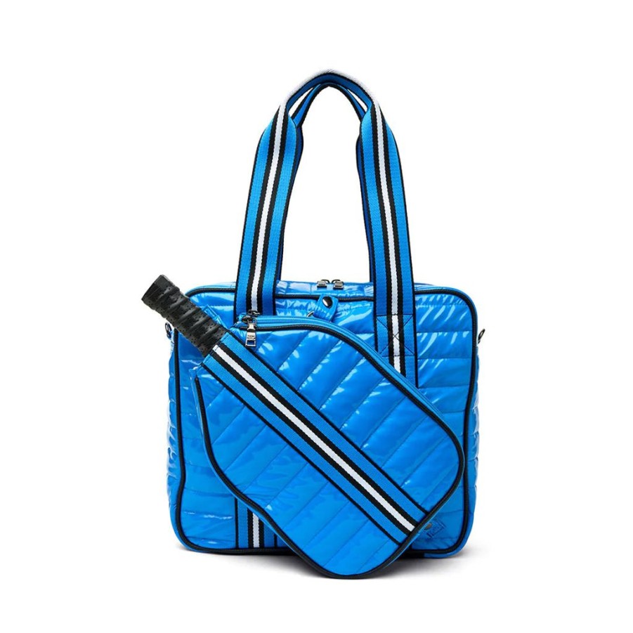 Bags Think Royln | Sporty Spice | Hampton Blue Patent Pickleball Bag