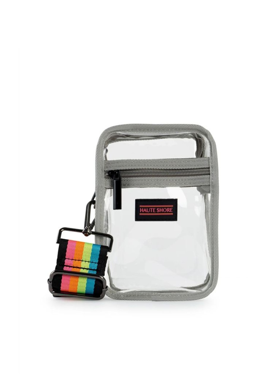 Bags Haute Shore | Casey Clear Rainbow | Stadium Approved Clear Cellphone Crossbody