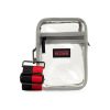 Bags Haute Shore | Casey Spirit B | Stadium Approved Clear Cellphone Crossbody + Black-Red Strap