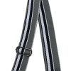 Bags AHDORNED | Grey-Navy | Multi Stripe Web Crossbody Strap (Silver Hardware)