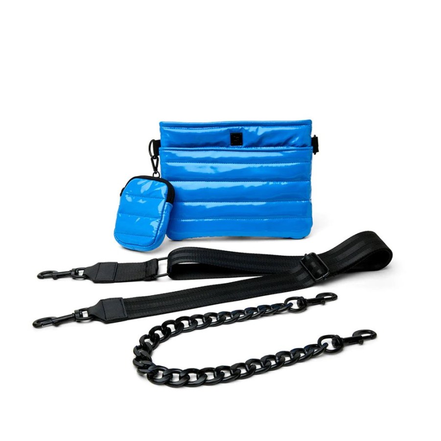 Bags Think Royln | Downtown | Hampton Blue Patent Medium Crossbody