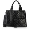 Bags Haute Shore | Jaime Edge | Quilted Vegan Leather Structured Tote