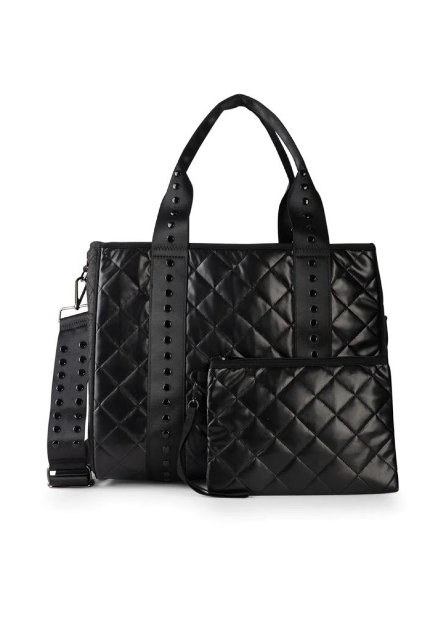 Bags Haute Shore | Jaime Edge | Quilted Vegan Leather Structured Tote