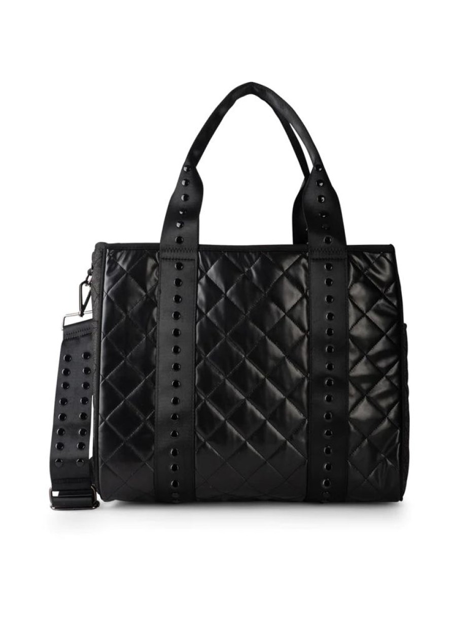 Bags Haute Shore | Jaime Edge | Quilted Vegan Leather Structured Tote