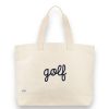 Bags Ame & Lulu | Courtside I Large Canvas Country Club Tote