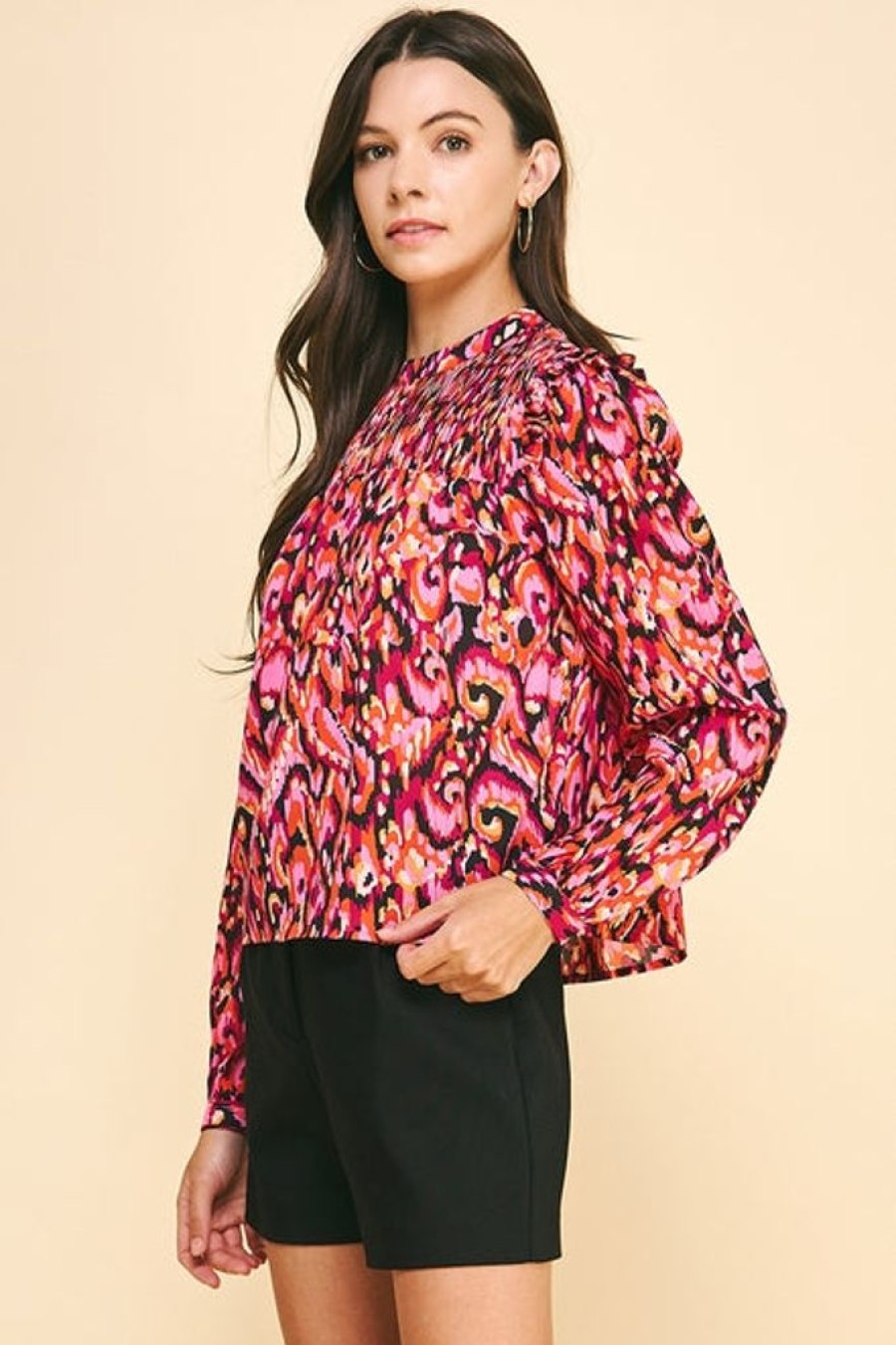 Tops PINCH | Colorful Pintuck Blouse