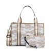 Bags Haute Shore | Isla Sahara | Beige Camo Structured Neoprene Tote (Final Sale)