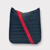 Bags AHDORNED | Everly Black | Quilted Sport Crossbody + Red-Black Stripe Strap