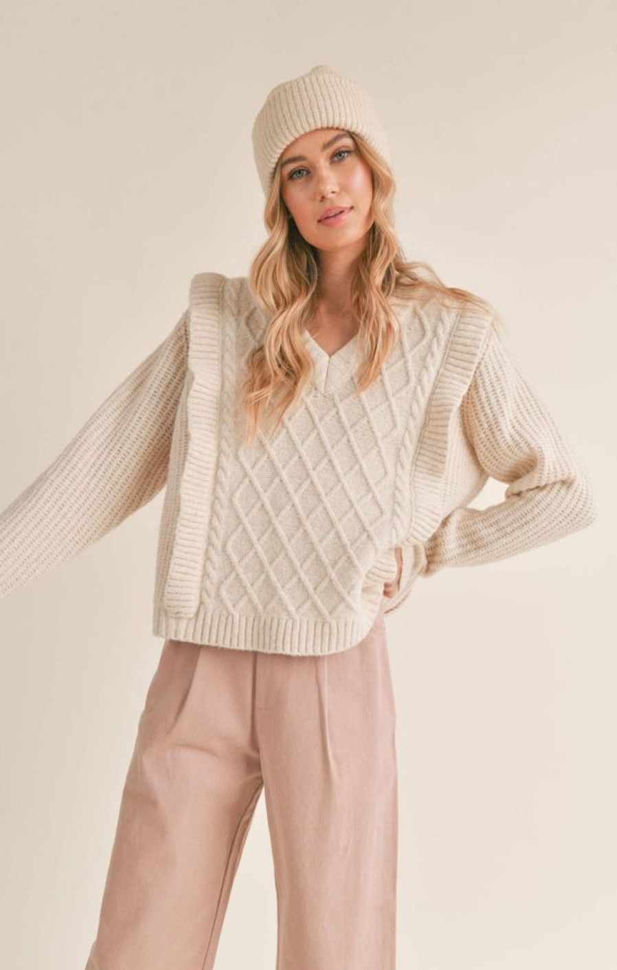 Tops Sadie & Sage | Janie Ruffle Sweater