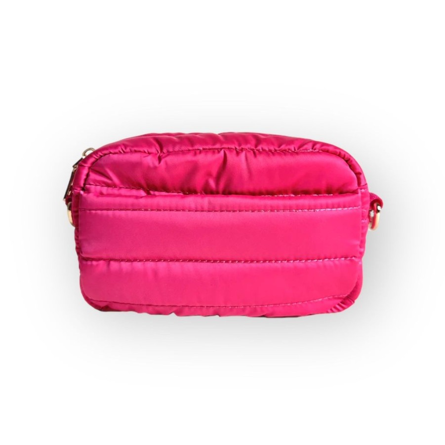 Bags AHDORNED | Ella Hot Pink | Quilted Sport Sling / Crossbody | No Strap