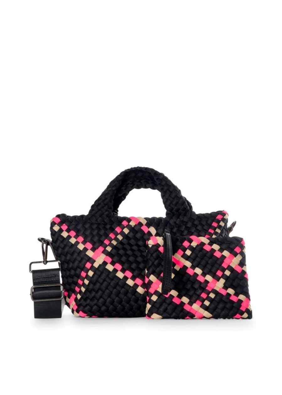 Bags Haute Shore | Mark Monaco | Woven Mini Tote W/Strap (Final Sale)