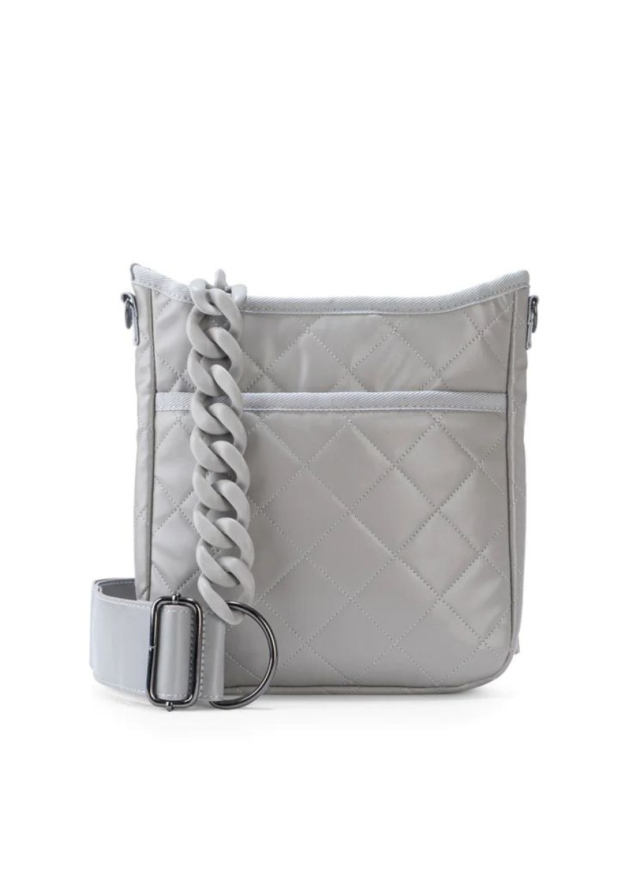 Bags Haute Shore | Jeri Stone | Quilted Vegan Leather Medium Crossbody