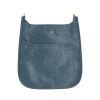 Bags AHDORNED | Denim Blue Vegan Messenger | No Strap