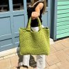 Bags AHDORNED | Lilly Chartreuse | Woven Neoprene Tote