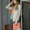 Accessories Leto Accessories | Color Block Soft Faux Mohair Scarf