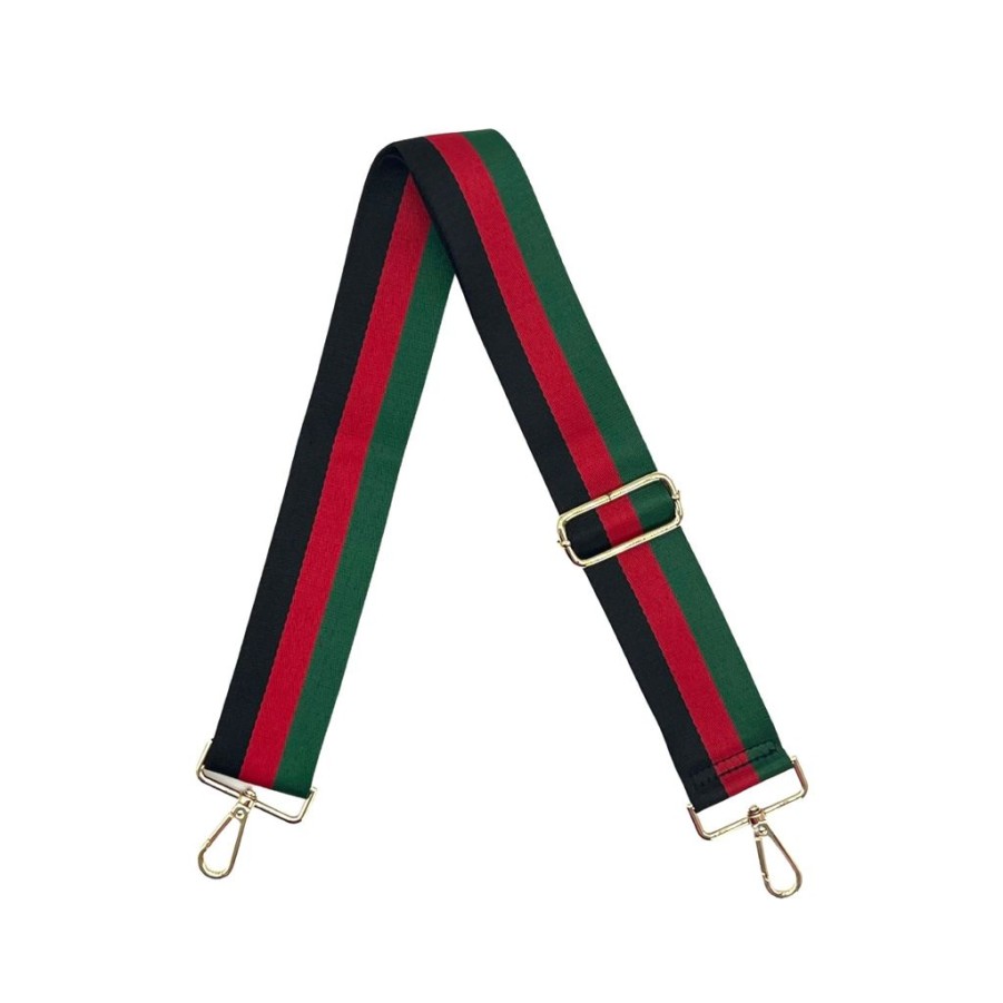 Bags AHDORNED | Black-Red-Green | Multi Stripe Crossbody Strap