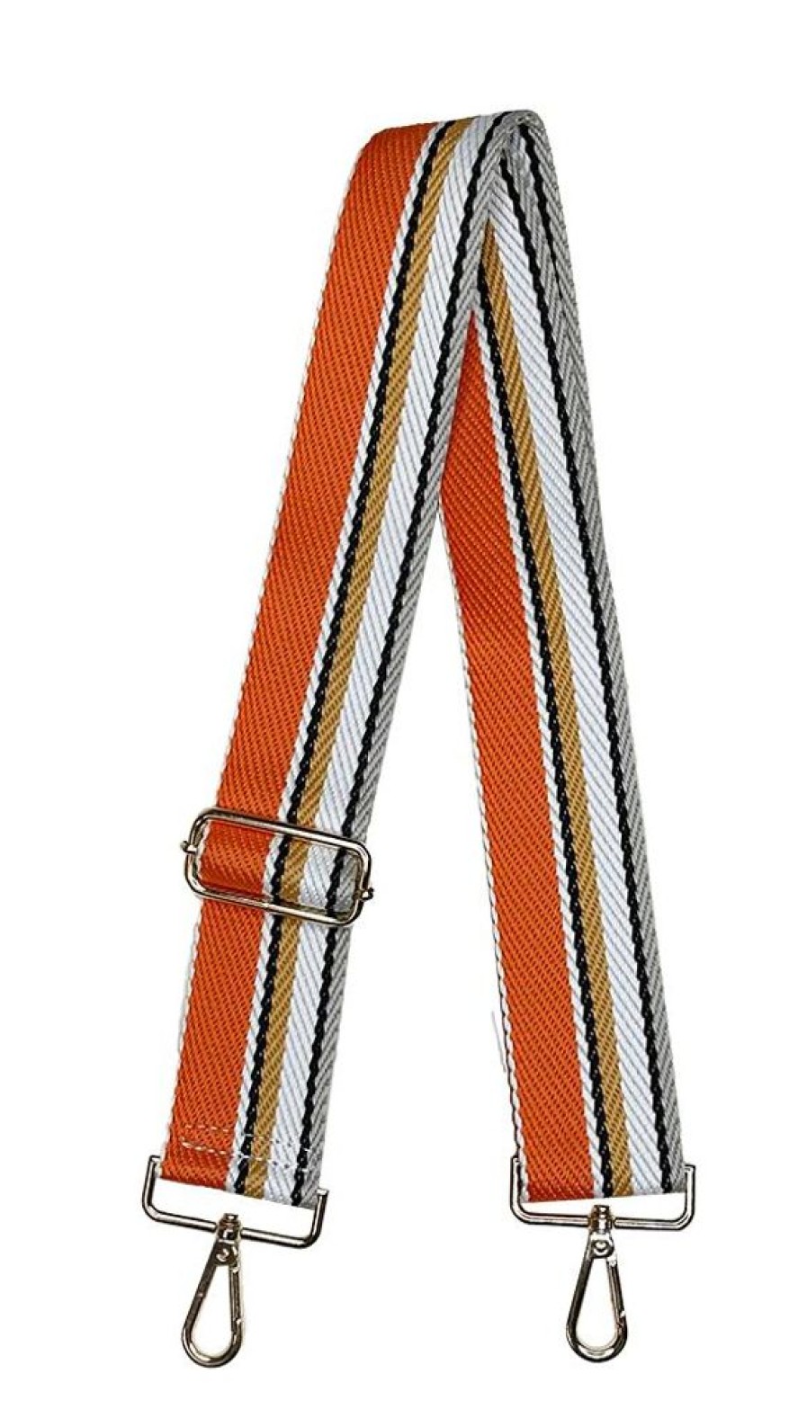 Bags AHDORNED | Orange | Multi Stripe Web Crossbody Strap