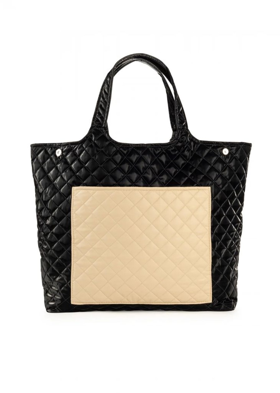 Bags Haute Shore | Icon Boss | Reflective Quilted Puffer Tote