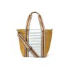 Bags Think Royln | Sunset Tote | Dune Raffia & White Patent