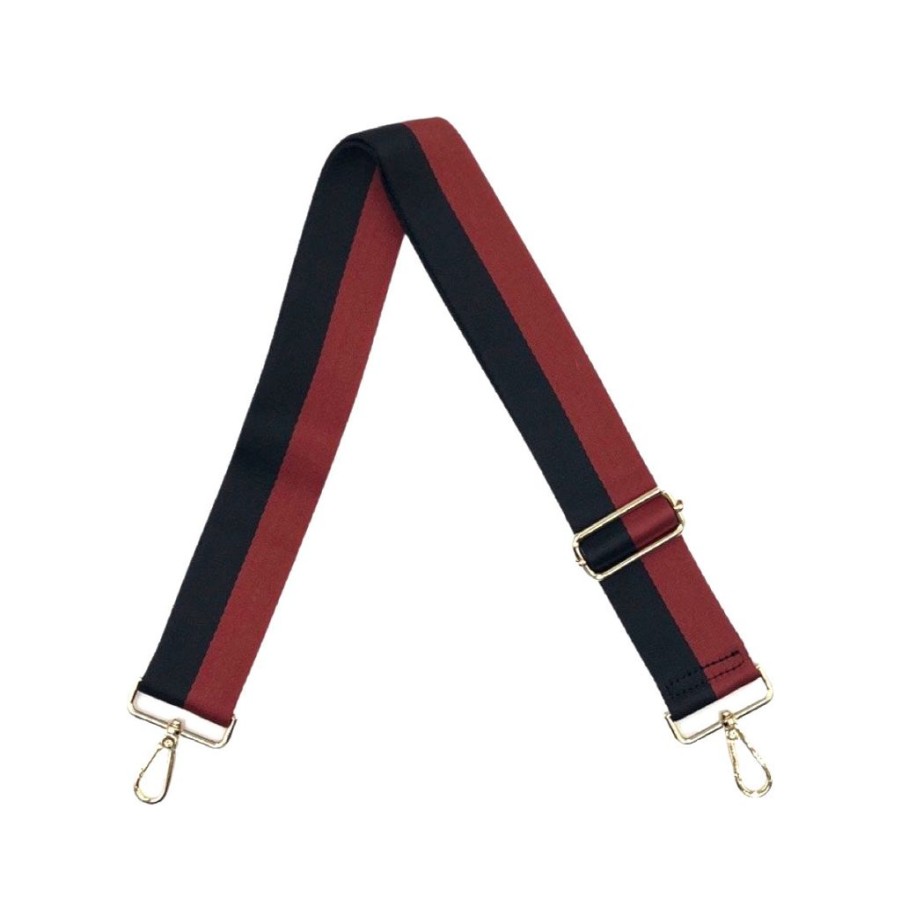 Bags AHDORNED | Garnet-Black | Two Stripe Crossbody Strap