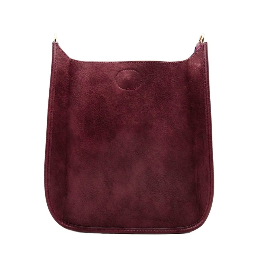 Bags AHDORNED | Burgundy Vegan Crossbody | No Strap