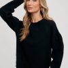 Tops Bluivy | Puff Sleeve Knit Sweater