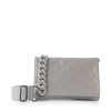 Bags Haute Shore | Lexi Stone | Quilted Vegan Leather Flap Crossbody / Convertible Clutch