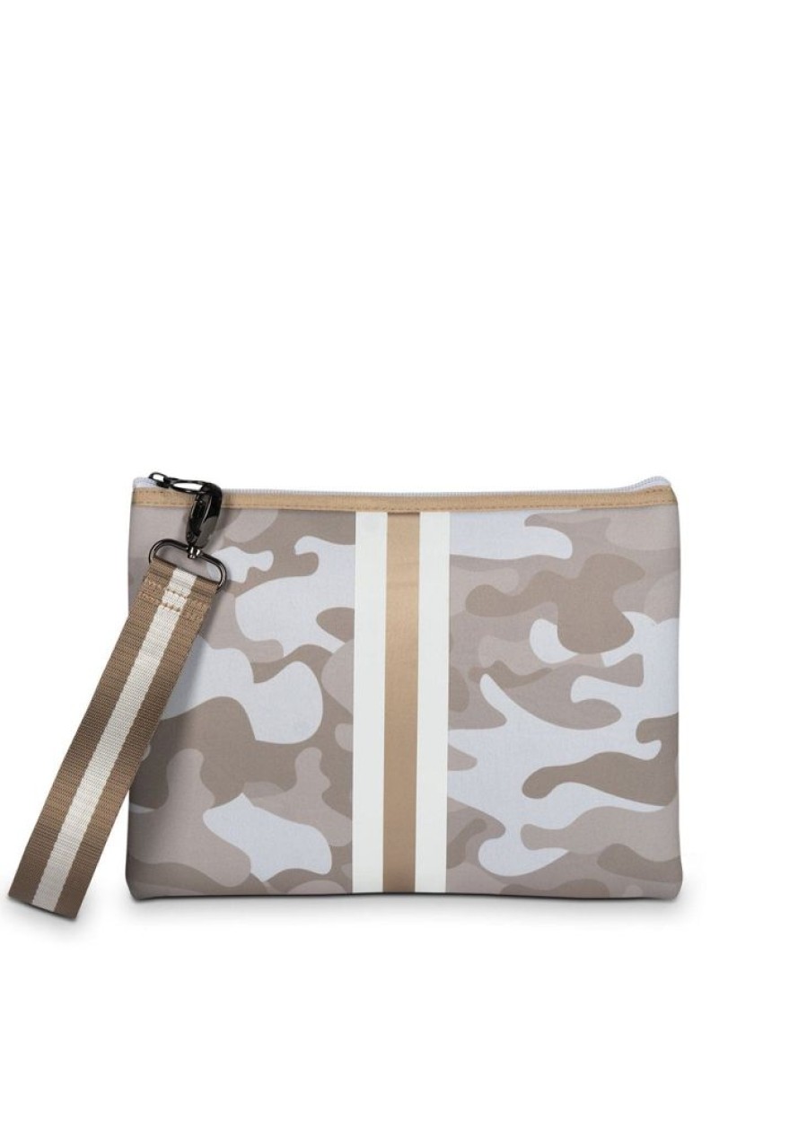 Bags Haute Shore | Beth Sahara | Camo Neoprene Clutch (Final Sale)