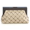 Bags Shiraleah | Ivory Charlotte Frame Clutch