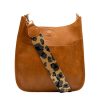 Bags AHDORNED | Camel Vegan Crossbody | Camel-Ground Leopard Strap