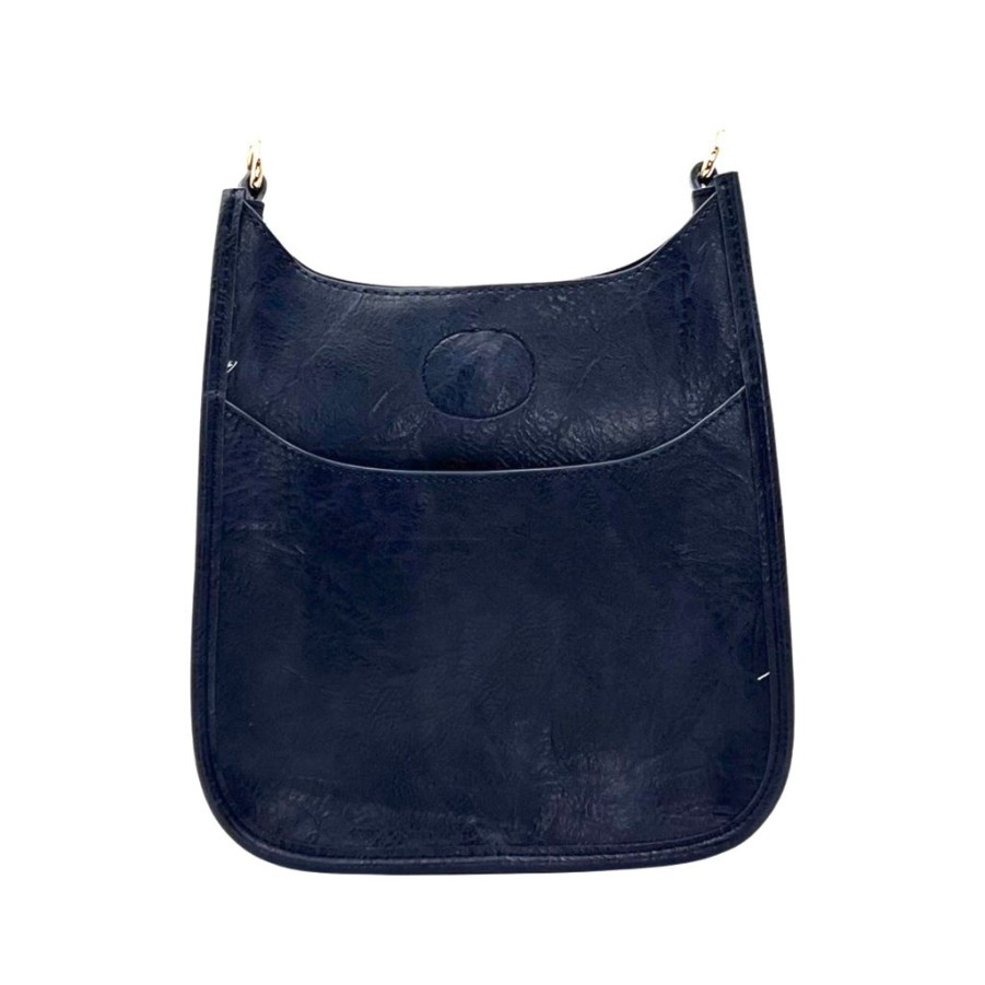 Bags AHDORNED | Navy Mini Vegan Messenger | No Strap