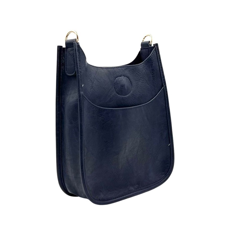 Bags AHDORNED | Navy Mini Vegan Messenger | No Strap