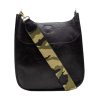 Bags AHDORNED | Black Vegan Crossbody W/ Gold Camo Guitar Strap