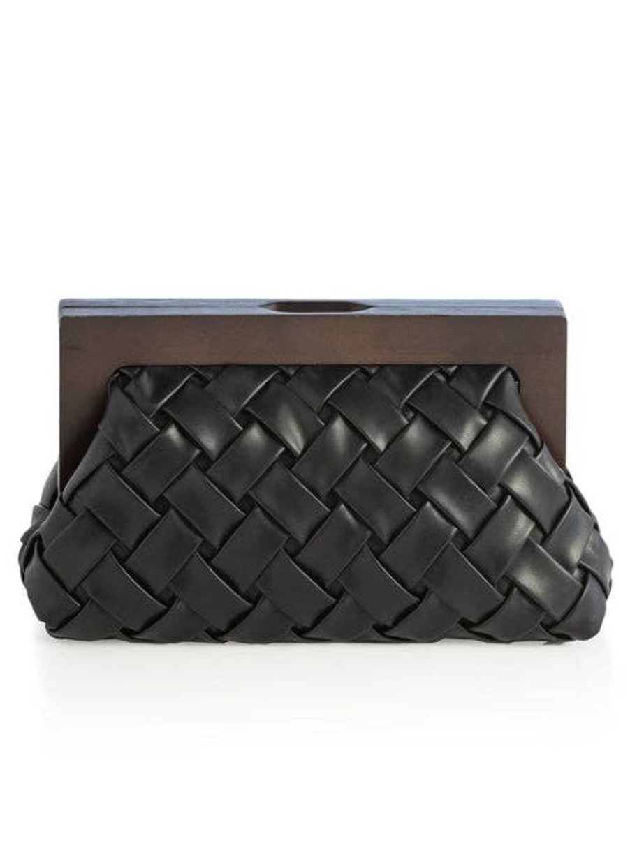 Bags Shiraleah | Black Charlotte Frame Clutch