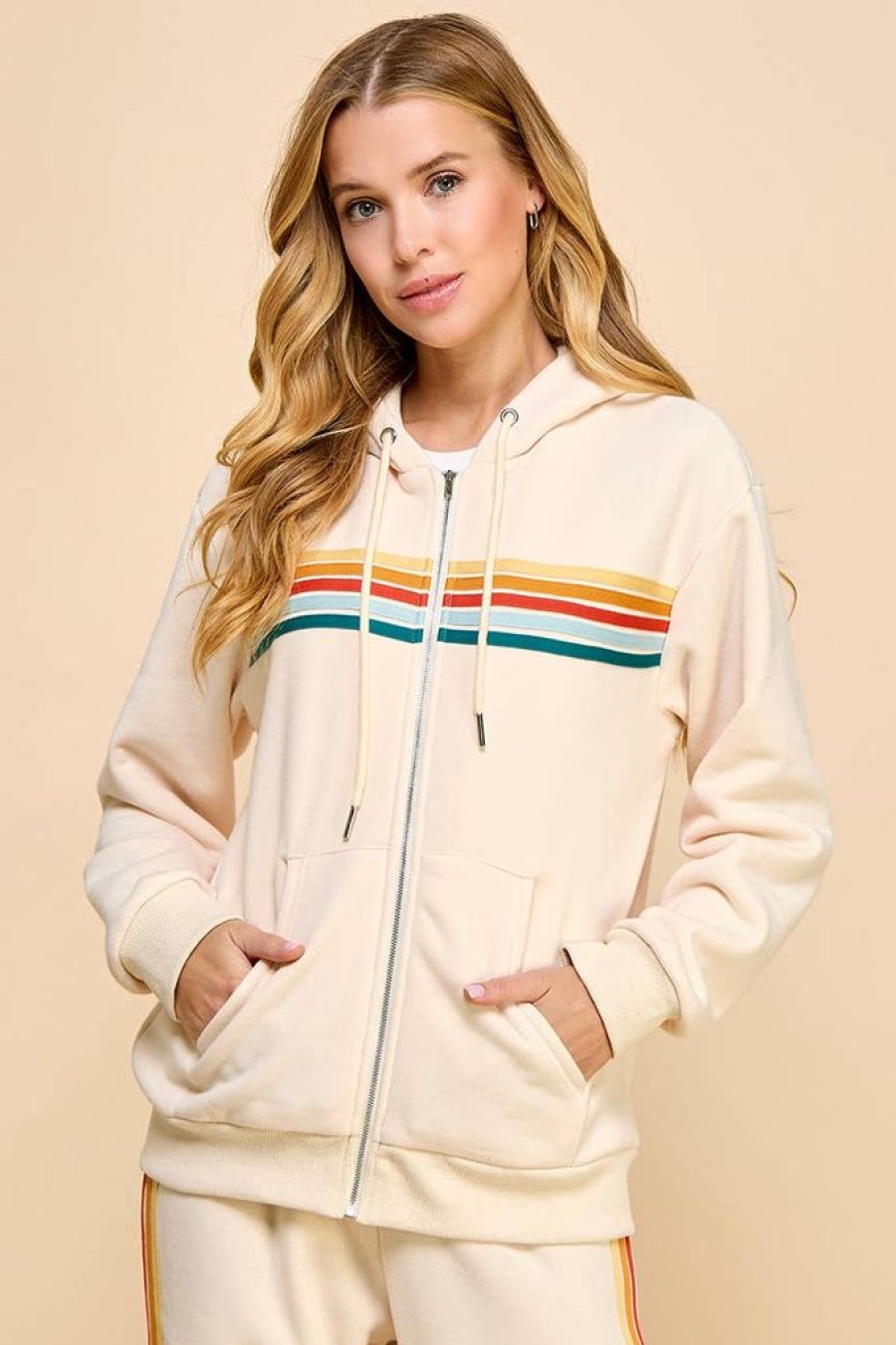 Tops TCEC | Multi-Color Stripe Sweatshirt