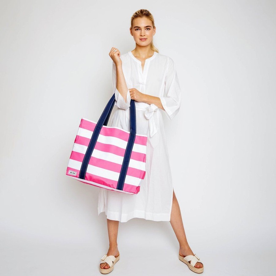 Bags Ame & Lulu | Sun & Sea | Stripe Nylon Beach Tote