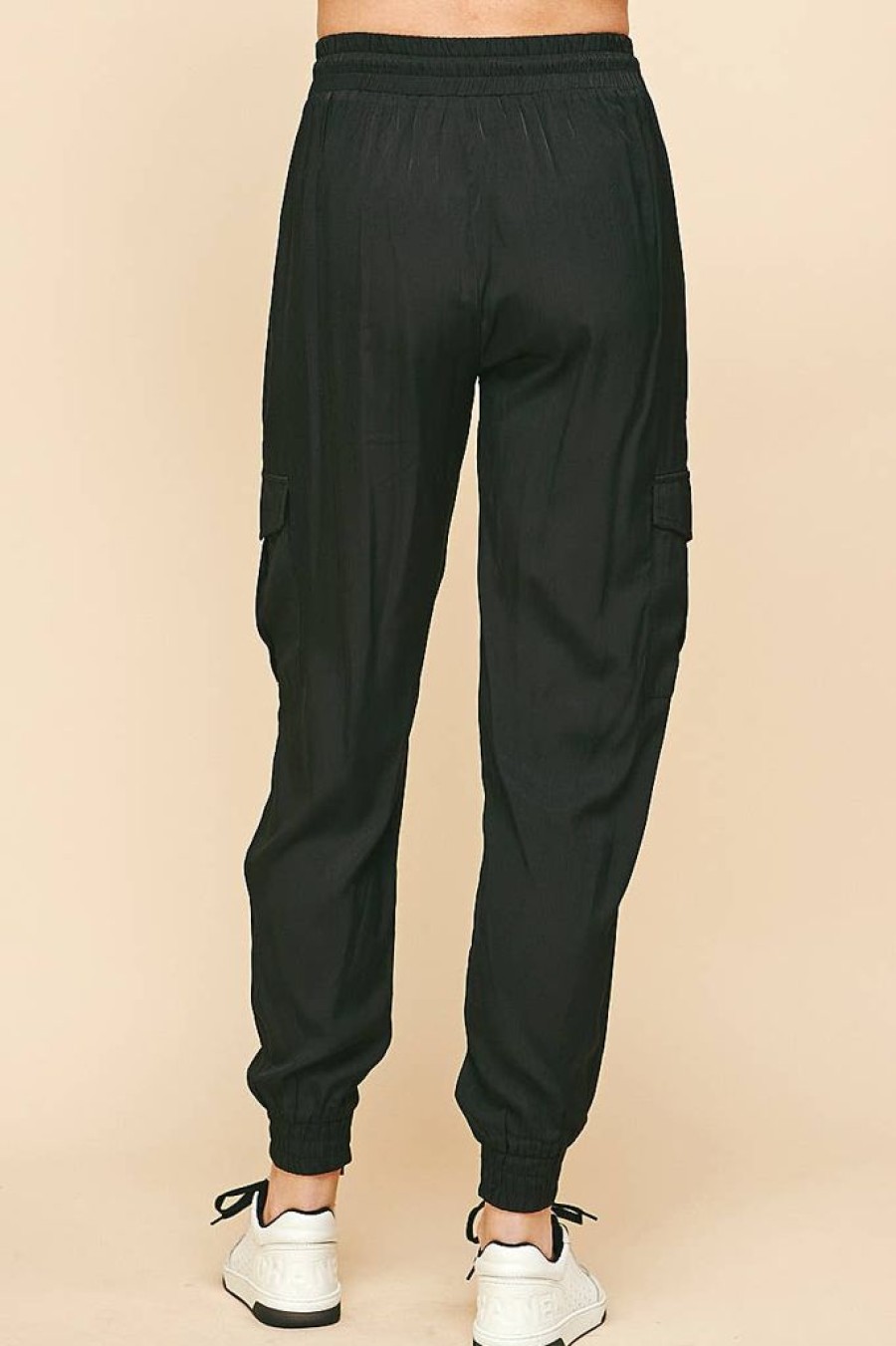 Bottoms PINCH | Black Woven Joggers