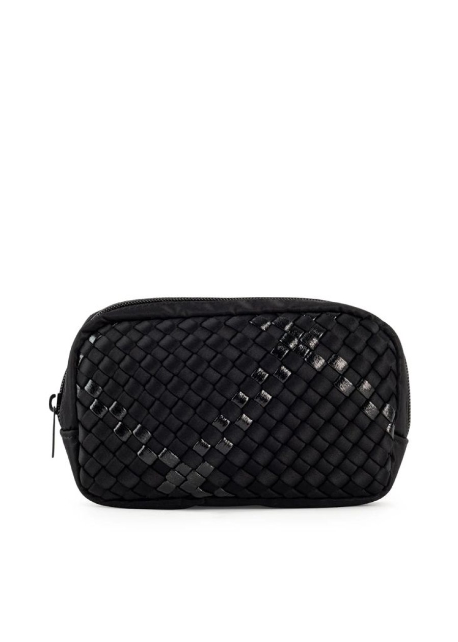 Bags Haute Shore | Ally Noir | Woven Cosmetic Case