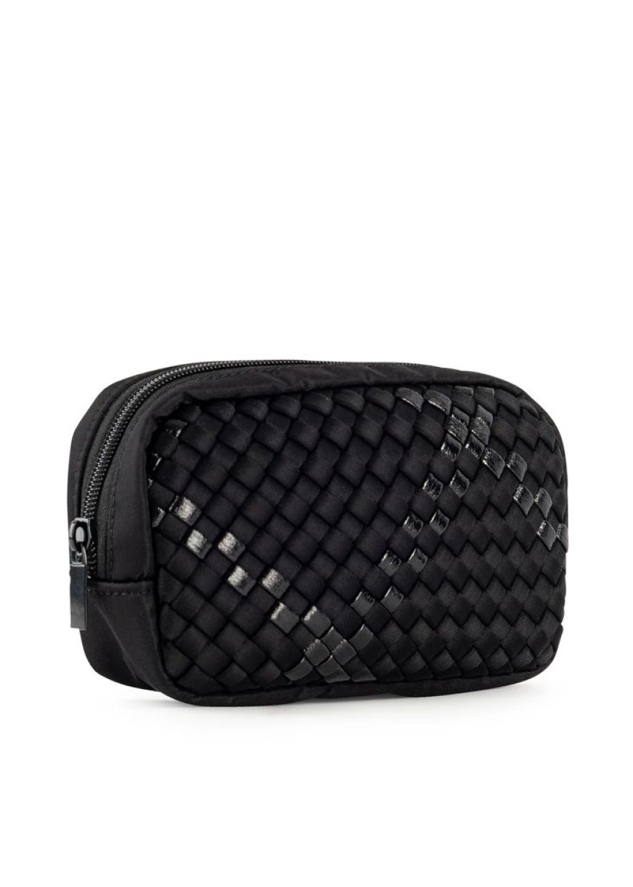 Bags Haute Shore | Ally Noir | Woven Cosmetic Case