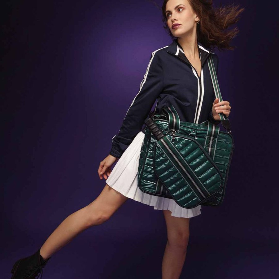 Bags Think Royln | Sporty Spice | Forest Patent Pickleball Bag