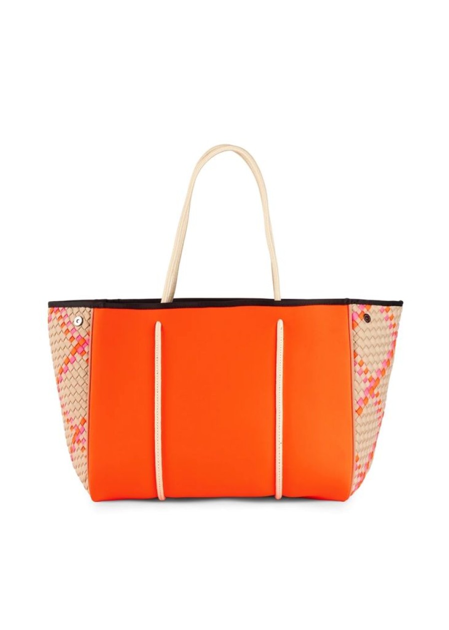 Bags Haute Shore | Greyson Belize | Woven Neoprene Mix Media Tote (Final Sale)